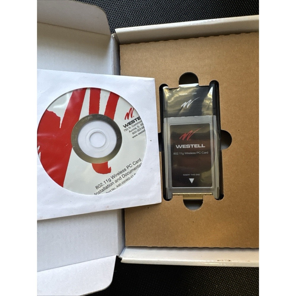 Westell 802.11g Wireless PC Card New In Box